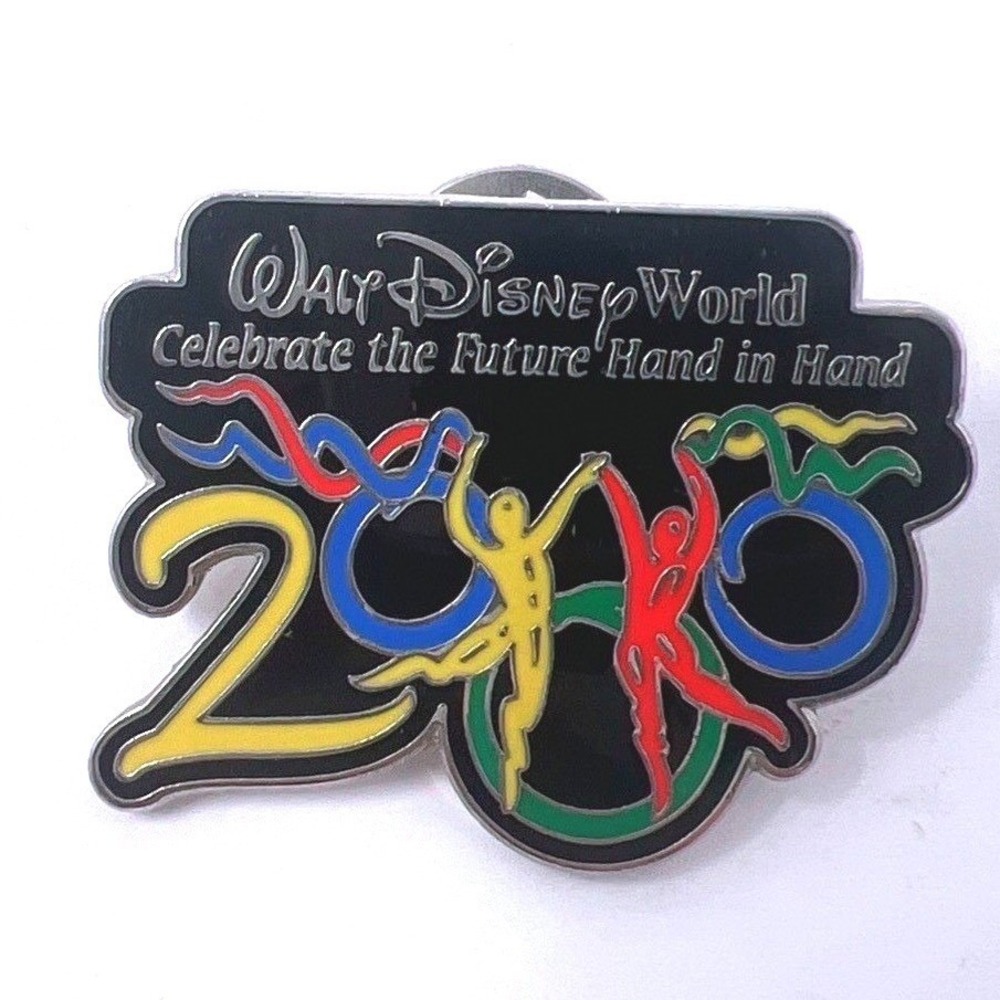 Disney Walt Disney World 2000 Celebrate the Future Hand in Hand Millennium Pin